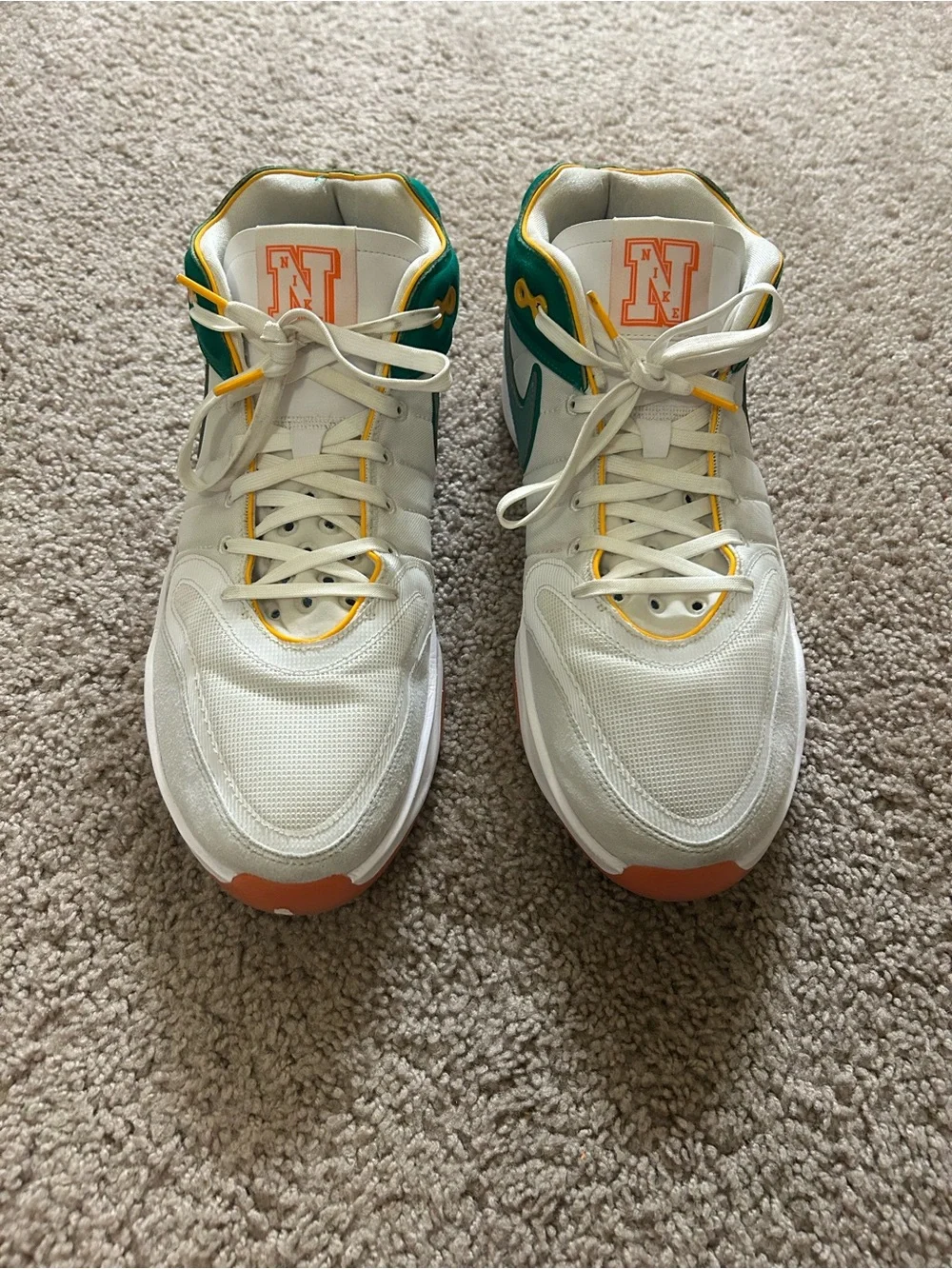Nike Air Zoom GT Hustle 2 Swoosh Squad White Basketball Shoes Men’s Size 15